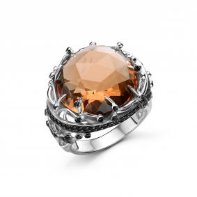 Серебряное кольцо Дар К-3590рчс318216 с фианитом, ситаллом и султанитом К-3590рчс318216 фото