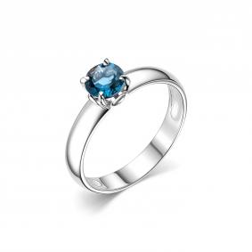 Серебряное кольцо Дар К-3689рс411 с Лондон топазом К-3689рс411 фото