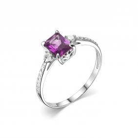 Серебряное кольцо Дар К-3693рс94600 с фианитом и александритом К-3693рс94600 фото