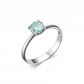 Серебряное кольцо Дар К-3694рс1673 с муассанитом К-3694рс1673 фото