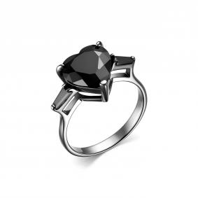 Серебряное кольцо Дар К-3751чрс416216 с фианитом и шпинелью К-3751чрс416216 фото