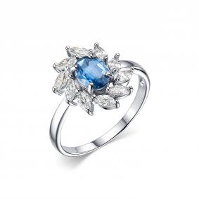 Серебряное кольцо Дар К-3766рс411000 с фианитом К-3766рс411000 фото