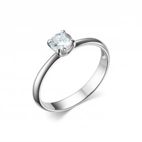 Серебряное кольцо Дар К-3784рс16128 с муассанитом К-3784рс16128 фото