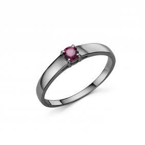 Серебряное кольцо Дар К-3822чрс410 с родолитом К-3822чрс410 фото