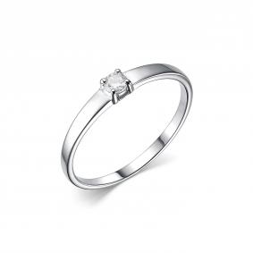Серебряное кольцо Дар К-3887рс16128 с муассанитом К-3887рс16128 фото