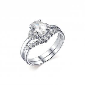 Серебряное кольцо Дар К-3899рс200 с фианитом К-3899рс200 фото