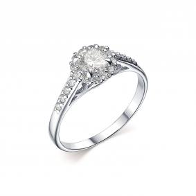 Серебряное кольцо Дар К-3914рс200 с фианитом К-3914рс200 фото