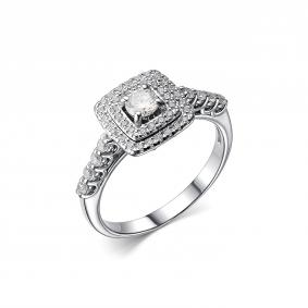 Серебряное кольцо Дар К-3918рс200 с фианитом К-3918рс200 фото