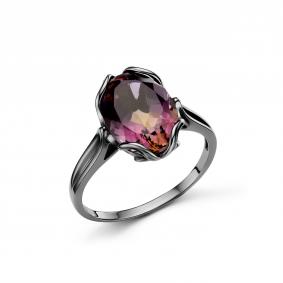 Серебряное кольцо Дар К-3985чрс426 с аметрином К-3985чрс426 фото