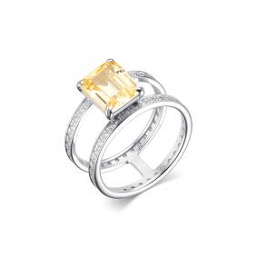 Серебряное кольцо Дар К-3987рс2D7400 с фианитом К-3987рс2D7400 фото