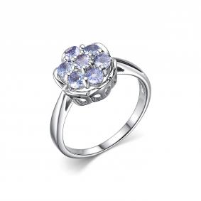 Серебряное кольцо Дар К-4000рс464 с танзанитом К-4000рс464 фото