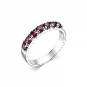Серебряное кольцо Дар К-4001рс410 с родолитом К-4001рс410 фото
