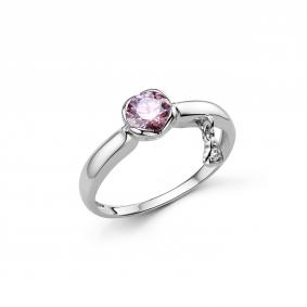 Серебряное кольцо Дар К-4023рс1671 с фианитом и муассанитом К-4023рс1671 фото