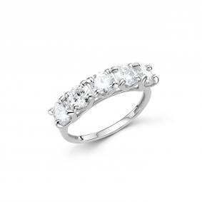 Серебряное кольцо Дар К-4048рс16128 с муассанитом К-4048рс16128 фото