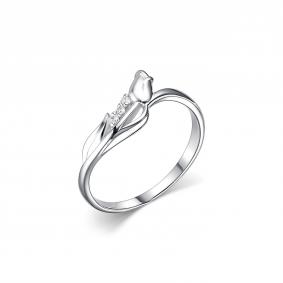 Серебряное кольцо Дар К-4104р00 с фианитом К-4104р00 фото