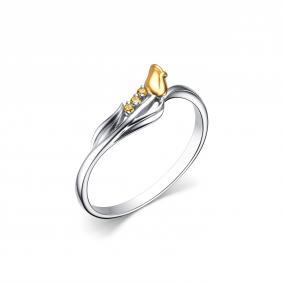 Серебряное кольцо Дар К-4104рлз274 с фианитом К-4104рлз274 фото