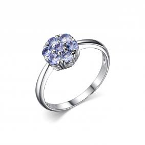 Серебряное кольцо Дар К-4108рс464 с танзанитом К-4108рс464 фото
