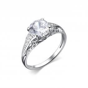 Серебряное кольцо Дар К-4111рс200 с фианитом К-4111рс200 фото