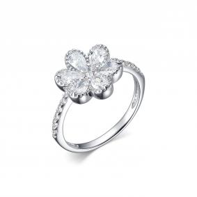 Серебряное кольцо Дар К-4117рс200 с фианитом К-4117рс200 фото