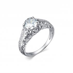 Серебряное кольцо Дар К-4119рс200 с фианитом К-4119рс200 фото