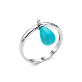 Серебряное кольцо Дар К-5019рг438 с бирюзой К-5019рг438 фото