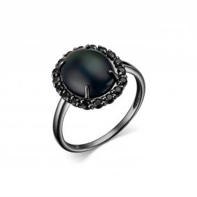 Серебряное кольцо Дар К-5049чрк11716416 с опалом и шпинелью К-5049чрк11716416 фото
