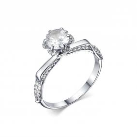 Серебряное кольцо Дар К-5087рс200 с фианитом К-5087рс200 фото