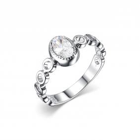 Серебряное кольцо Дар К-5089рс200 с фианитом К-5089рс200 фото