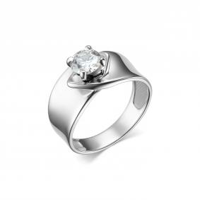 Серебряное кольцо Дар К-5110рс16128 с муассанитом К-5110рс16128 фото