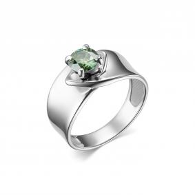 Серебряное кольцо Дар К-5110рс16139 с Параиба и муассанитом К-5110рс16139 фото