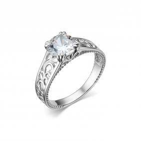 Серебряное кольцо Дар К-5117рс200 с фианитом К-5117рс200 фото