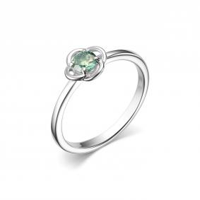 Серебряное кольцо Дар К-5119рс16139 с Параиба и муассанитом К-5119рс16139 фото