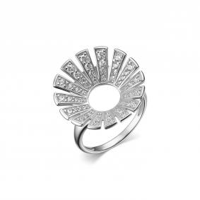 Серебряное кольцо Дар К-5121рс00 с фианитом К-5121рс00 фото