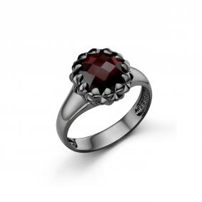 Серебряное кольцо Дар К-5122чрс404 с гранатом К-5122чрс404 фото
