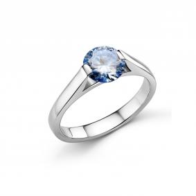 Серебряное кольцо Дар К-5124рс16164 с муассанитом К-5124рс16164 фото