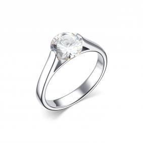 Серебряное кольцо Дар К-5124рс200 с фианитом К-5124рс200 фото