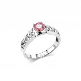 Серебряное кольцо Дар К-5143рс167100 с фианитом и муассанитом К-5143рс167100 фото