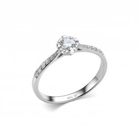 Серебряное кольцо Дар К-5172рс200 с фианитом К-5172рс200 фото