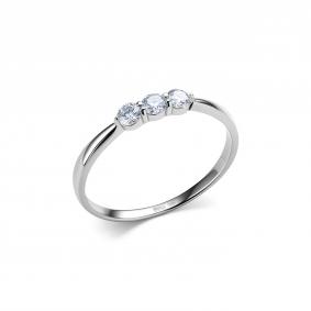 Серебряное кольцо Дар К-5177рс16128 с муассанитом К-5177рс16128 фото