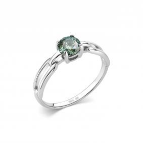 Серебряное кольцо Дар К-5188рс16139 с Параиба и муассанитом К-5188рс16139 фото
