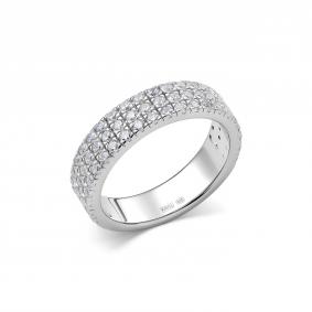 Серебряное кольцо Дар К-5201рс00 с фианитом К-5201рс00 фото