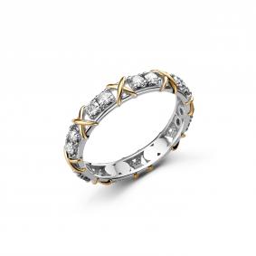 Серебряное кольцо Дар К-5219рлз00 с фианитом К-5219рлз00 фото