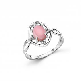 Серебряное кольцо Дар К-5238рк416000 с фианитом и перламутром К-5238рк416000 фото