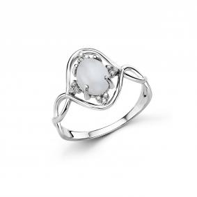 Серебряное кольцо Дар К-5238рк43600 с фианитом К-5238рк43600 фото