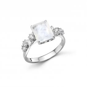 Серебряное кольцо Дар К-5246рс43600 с фианитом К-5246рс43600 фото