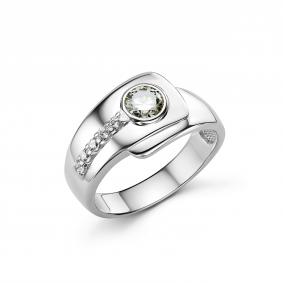 Серебряное кольцо Дар К-5254рс162300 с фианитом и муассанитом К-5254рс162300 фото