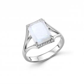 Серебряное кольцо Дар К-5282рс43600 с фианитом К-5282рс43600 фото