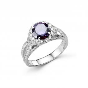 Серебряное кольцо Дар К-5311рс1616300 с фианитом и муассанитом К-5311рс1616300 фото