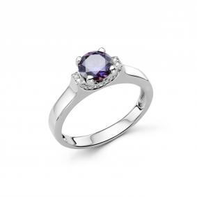 Серебряное кольцо Дар К-5317рс1616300 с фианитом и муассанитом К-5317рс1616300 фото