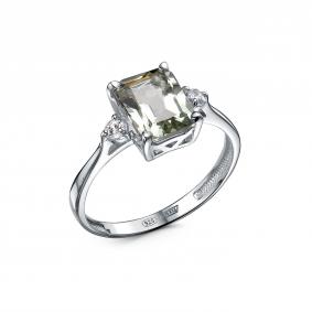 Серебряное кольцо Дар К-5342рс41200 с фианитом и празиолитом К-5342рс41200 фото